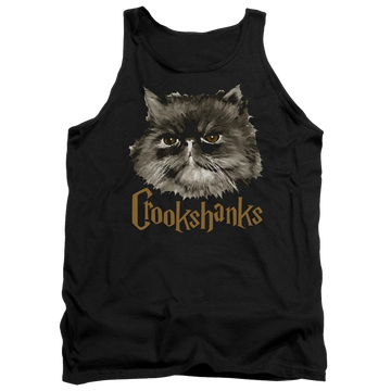 Black men's tank with Harry Potter Crookshanks graphic