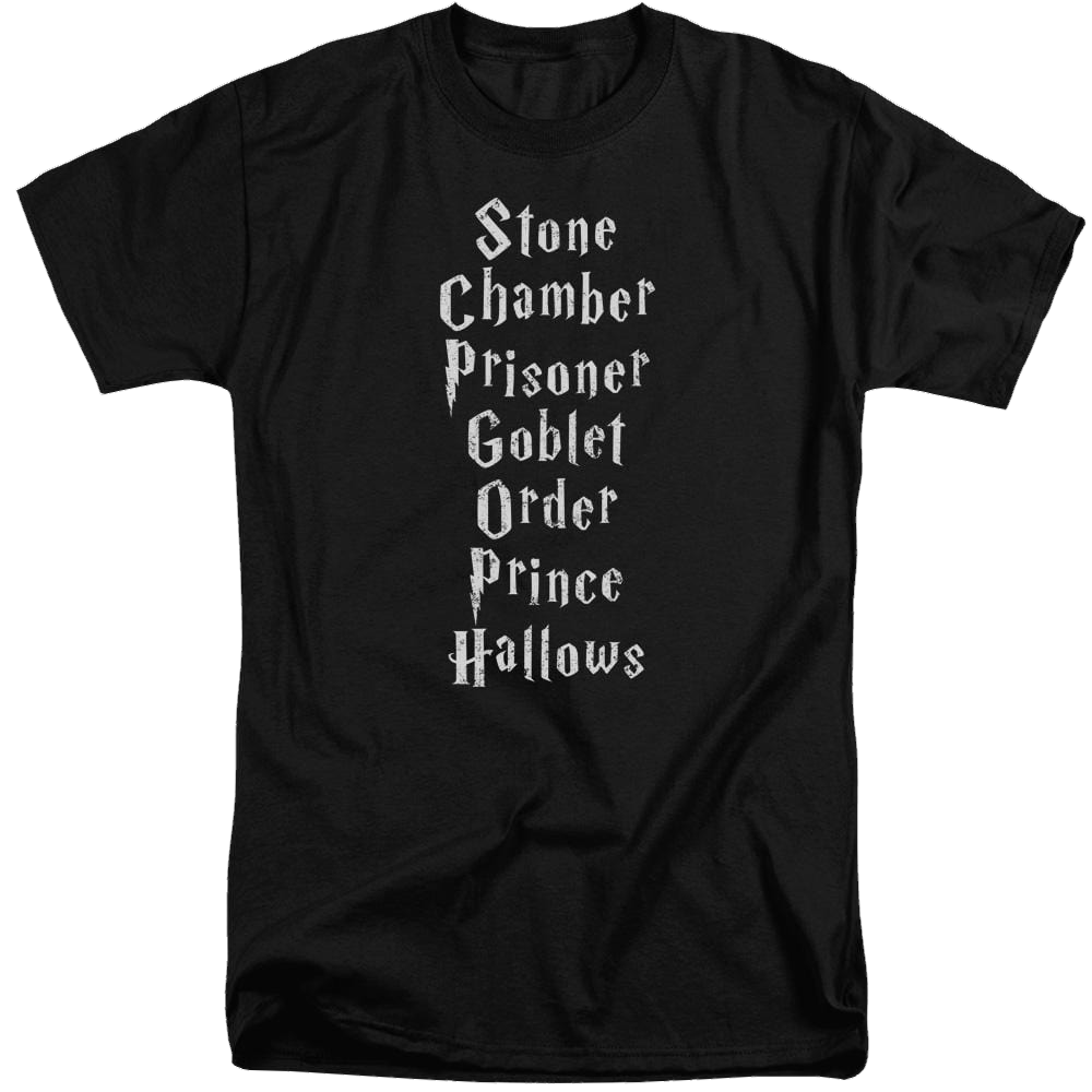 Harry Potter Titles Men's Tall Fit T-Shirt Men's Tall Fit T-Shirt Harry Potter