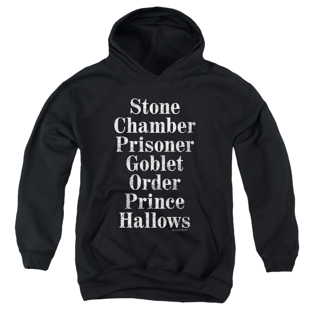 Harry Potter Titles - Youth Hoodie Youth Hoodie (Ages 8-12) Harry Potter