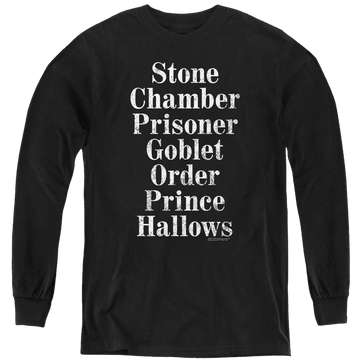Harry Potter Titles - Youth Long Sleeve T-Shirt Youth Long Sleeve T-Shirt Harry Potter