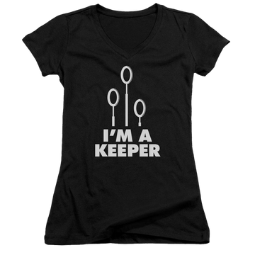 Harry Potter Keeper Juniors V-Neck T-Shirt Juniors V-Neck T-Shirt Harry Potter