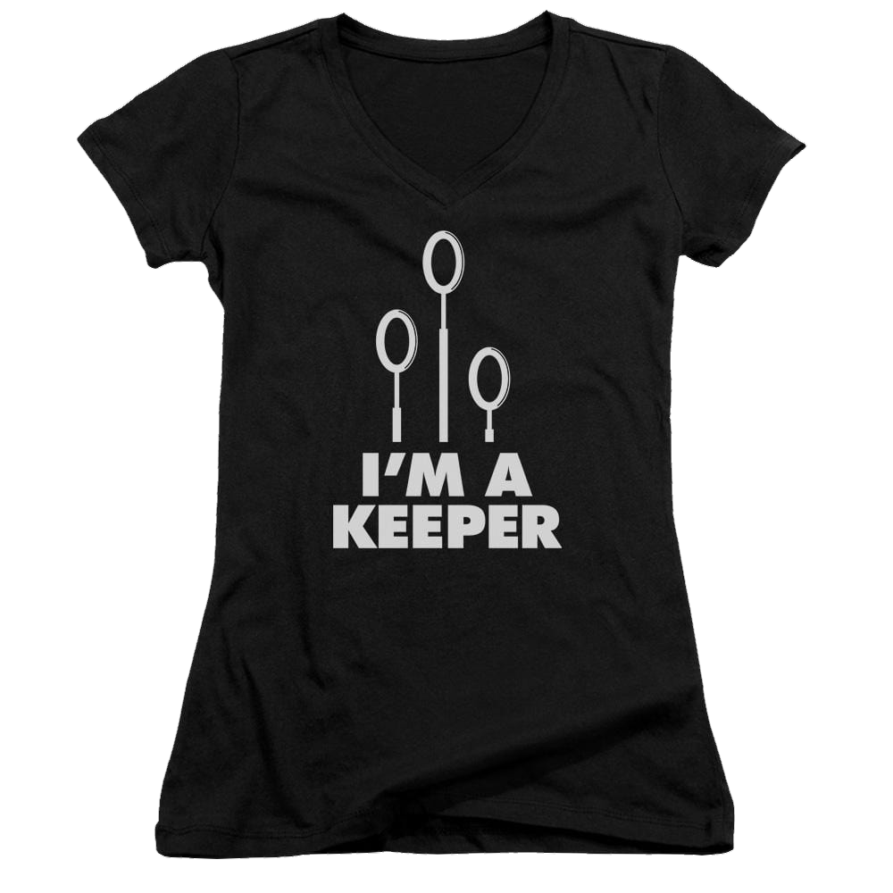 Harry Potter Keeper Juniors V-Neck T-Shirt Juniors V-Neck T-Shirt Harry Potter