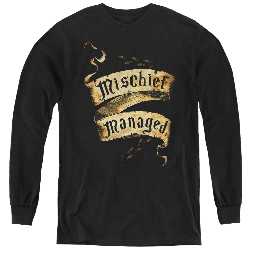 Harry Potter Mischief Managed - Youth Long Sleeve T-Shirt Youth Long Sleeve T-Shirt Harry Potter