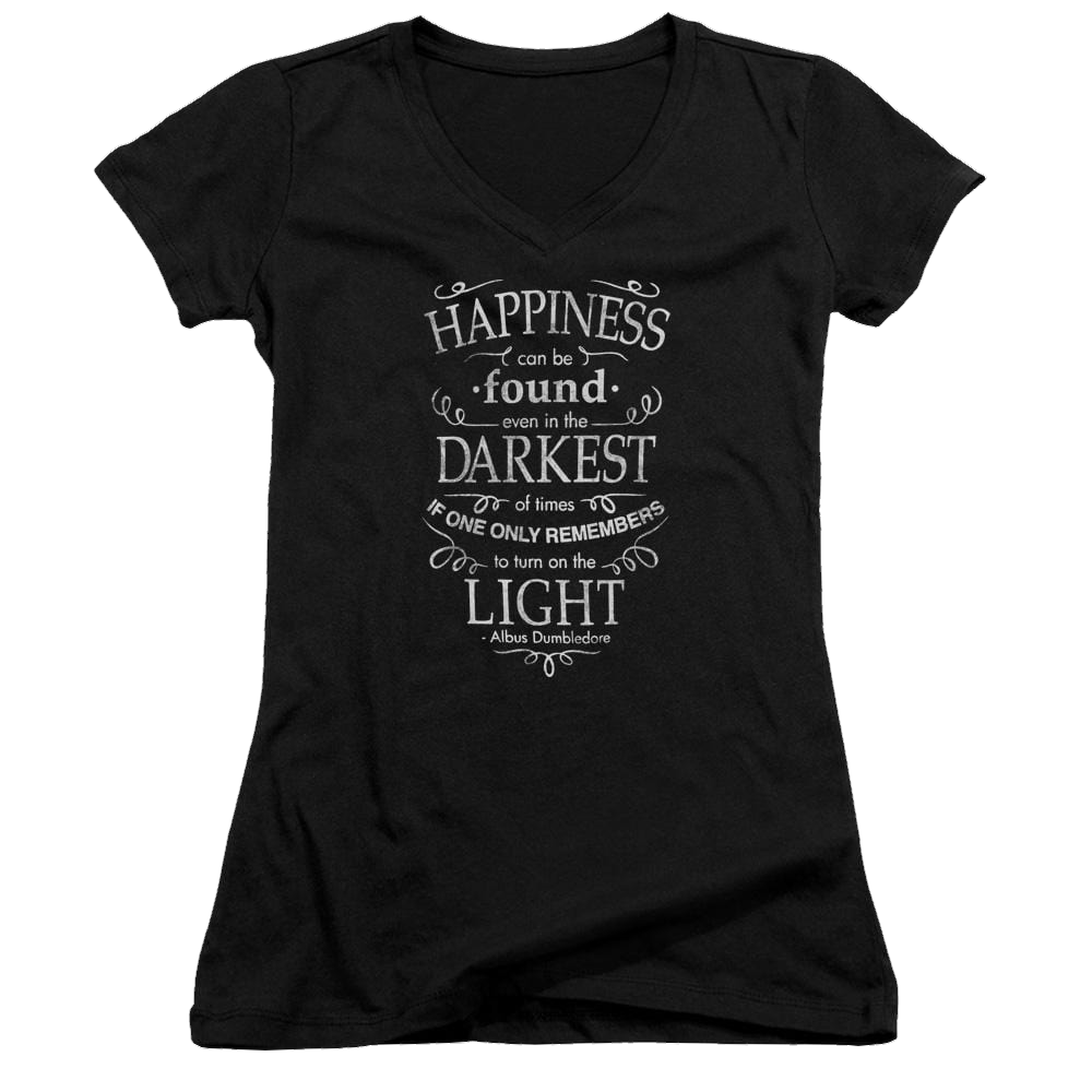 Harry Potter Happiness Juniors V-Neck T-Shirt Juniors V-Neck T-Shirt Harry Potter