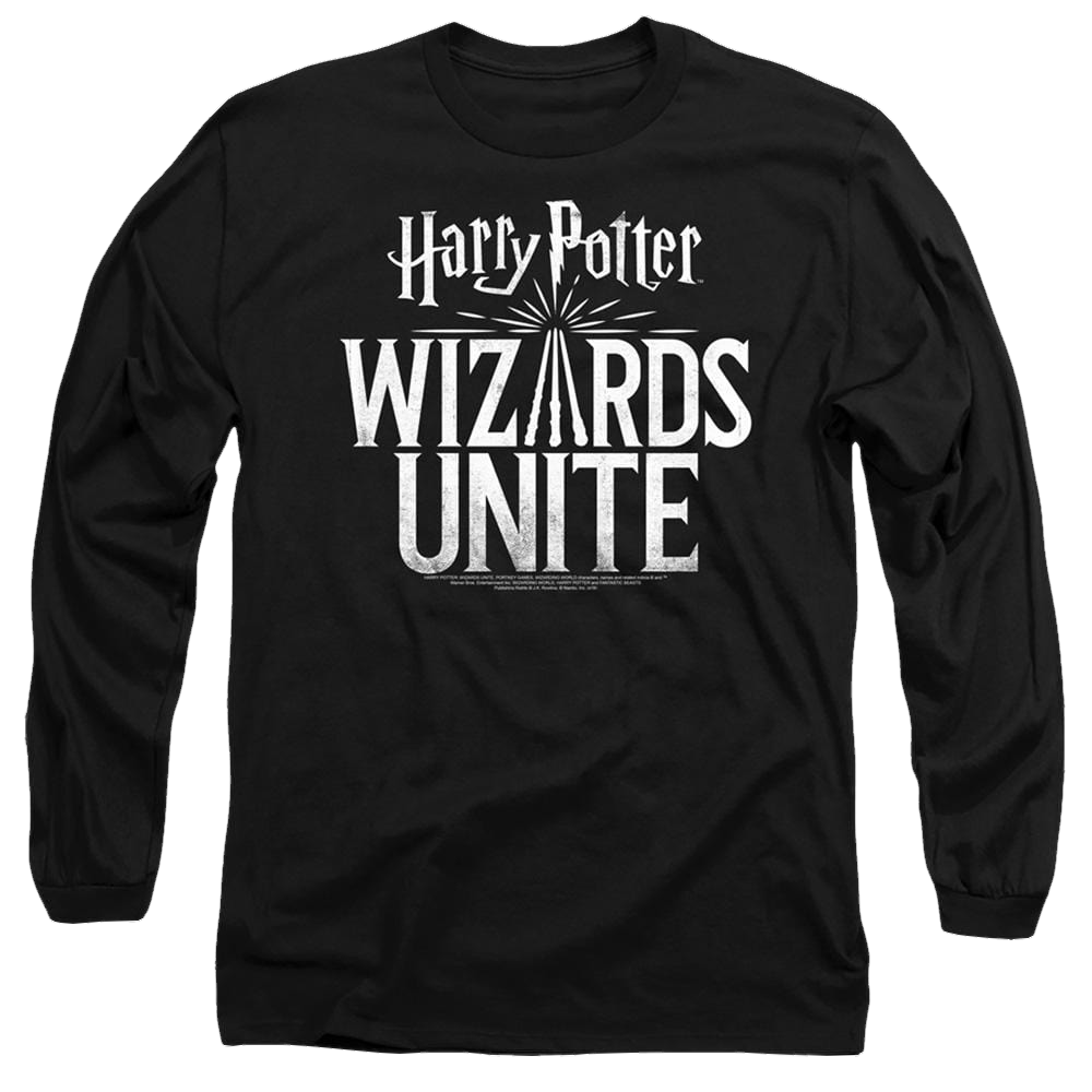 Harry Potter Wizards Unite Logo - Men's Long Sleeve T-Shirt Men's Long Sleeve T-Shirt Harry Potter