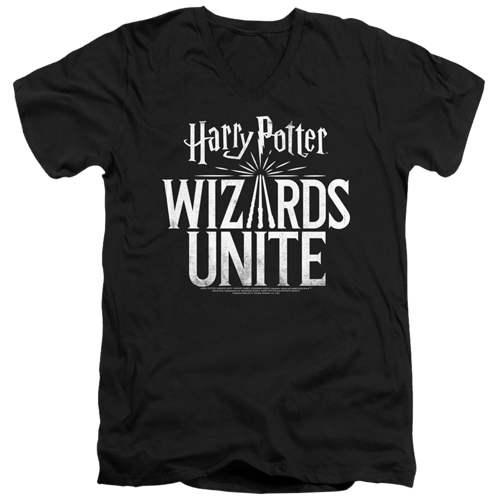 Harry Potter Wizards Unite Logo - Men's V-Neck T-Shirt Men's V-Neck T-Shirt Harry Potter