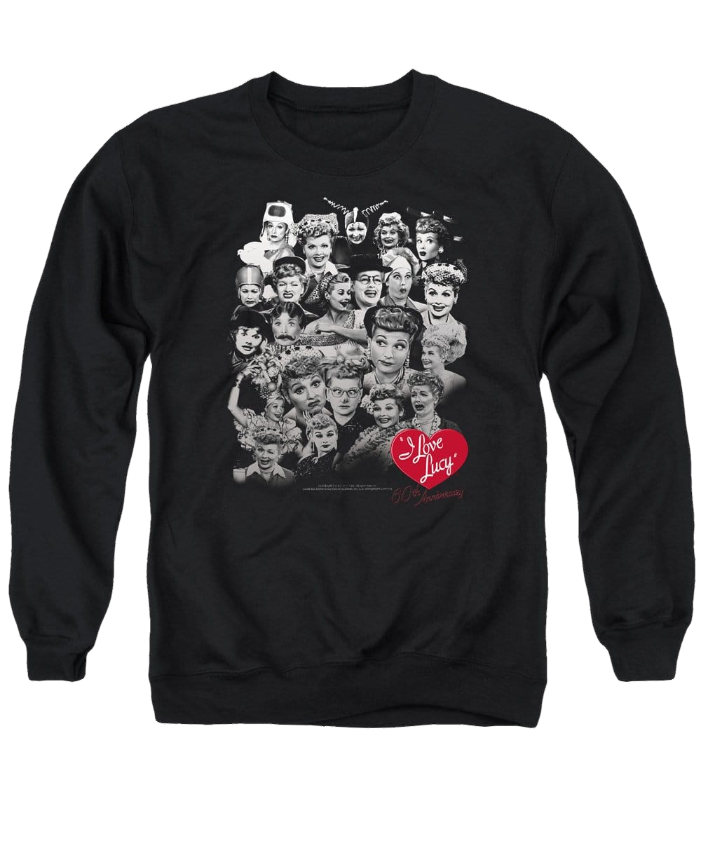 I Love Lucy 60 Years Of Fun Men's Crewneck Sweatshirt Men's Crewneck Sweatshirt I Love Lucy