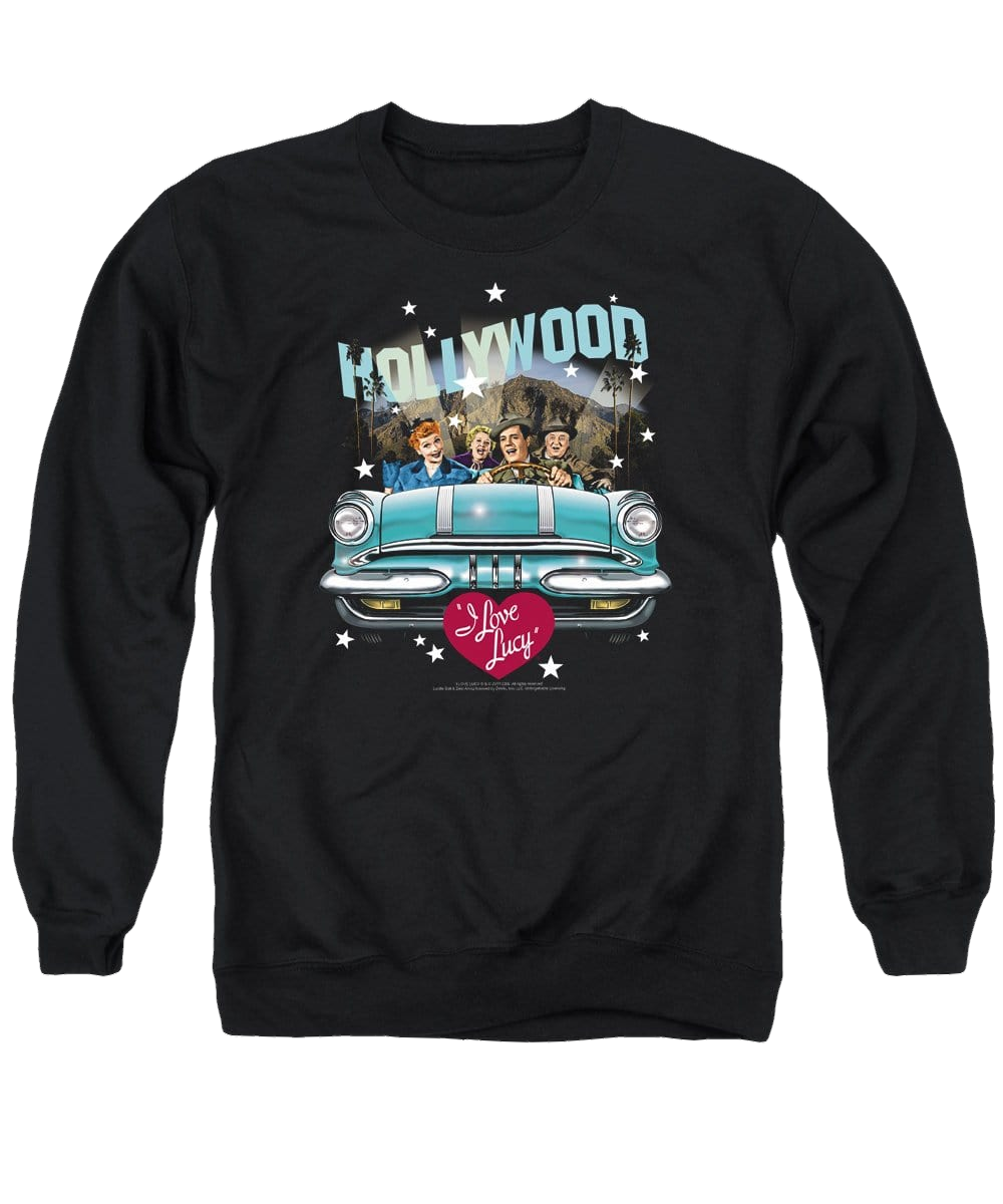I Love Lucy Hollywood Road Trip Men's Crewneck Sweatshirt Men's Crewneck Sweatshirt I Love Lucy