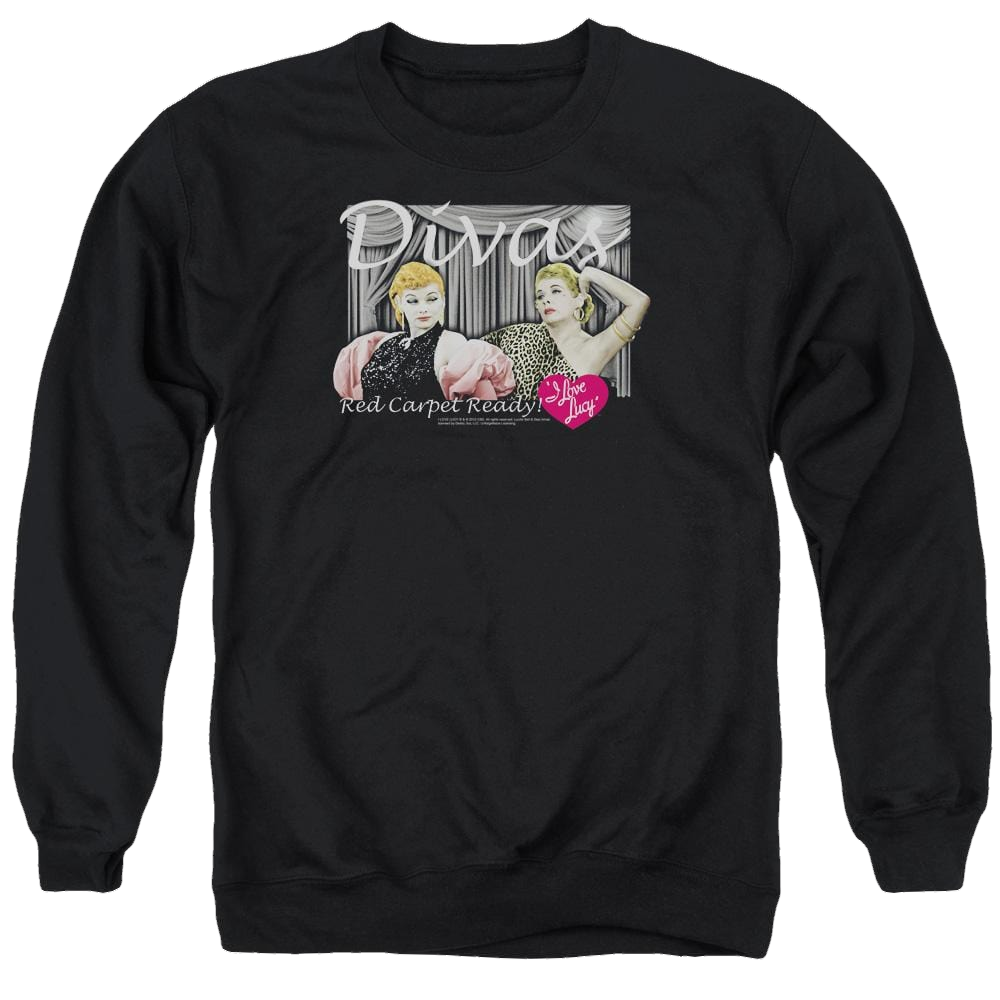 I Love Lucy Divas Men's Crewneck Sweatshirt Men's Crewneck Sweatshirt I Love Lucy
