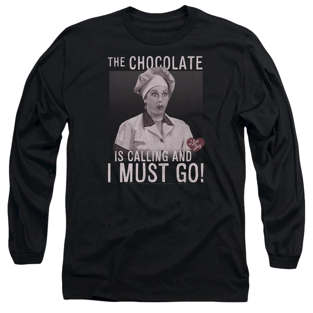 I Love Lucy Chocolate Calling Men's Long Sleeve T-Shirt Men's Long Sleeve T-Shirt I Love Lucy
