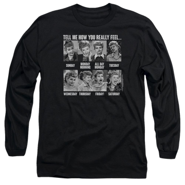 I Love Lucy 8 Days A Week Men's Long Sleeve T-Shirt Men's Long Sleeve T-Shirt I Love Lucy