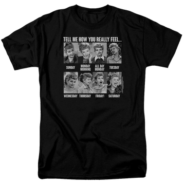 I Love Lucy 8 Days A Week Men's Regular Fit T-Shirt Men's Regular Fit T-Shirt I Love Lucy