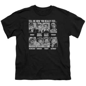 I Love Lucy 8 Days A Week Youth T-Shirt (Ages 8-12) Youth T-Shirt (Ages 8-12) I Love Lucy