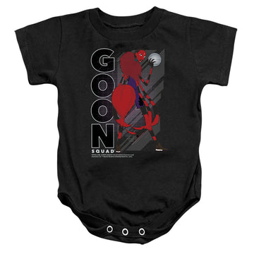 Black baby bodysuit with Space Jam - A New Legacy Arachnneka graphic