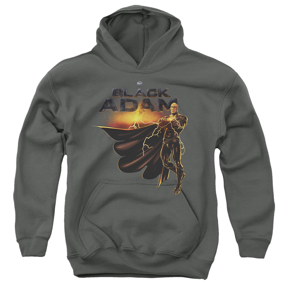 Black Adam Black Adam Logo With Character - Youth Hoodie Youth Hoodie (Ages 8-12) Black Adam