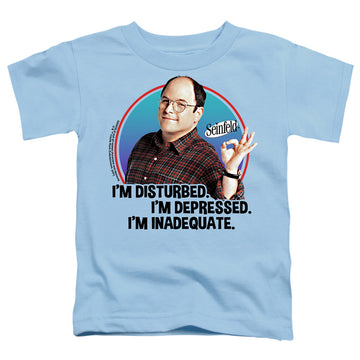 Light blue toddler t-shirt with Seinfeld George All graphic