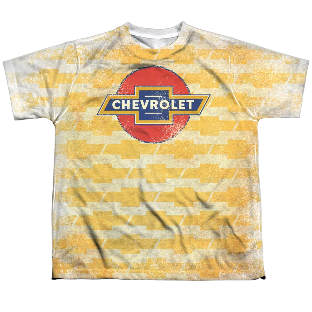 Chevy - Chevy Repeat Youth All Over Print 100% Poly T-Shirt Youth All-Over Print T-Shirt (Ages 8-12) Chevrolet