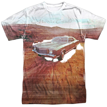 Chevy - Monte Carlo Old Photo Adult All Over Print 100% Poly T-Shirt Men's All-Over Print T-Shirt Chevrolet