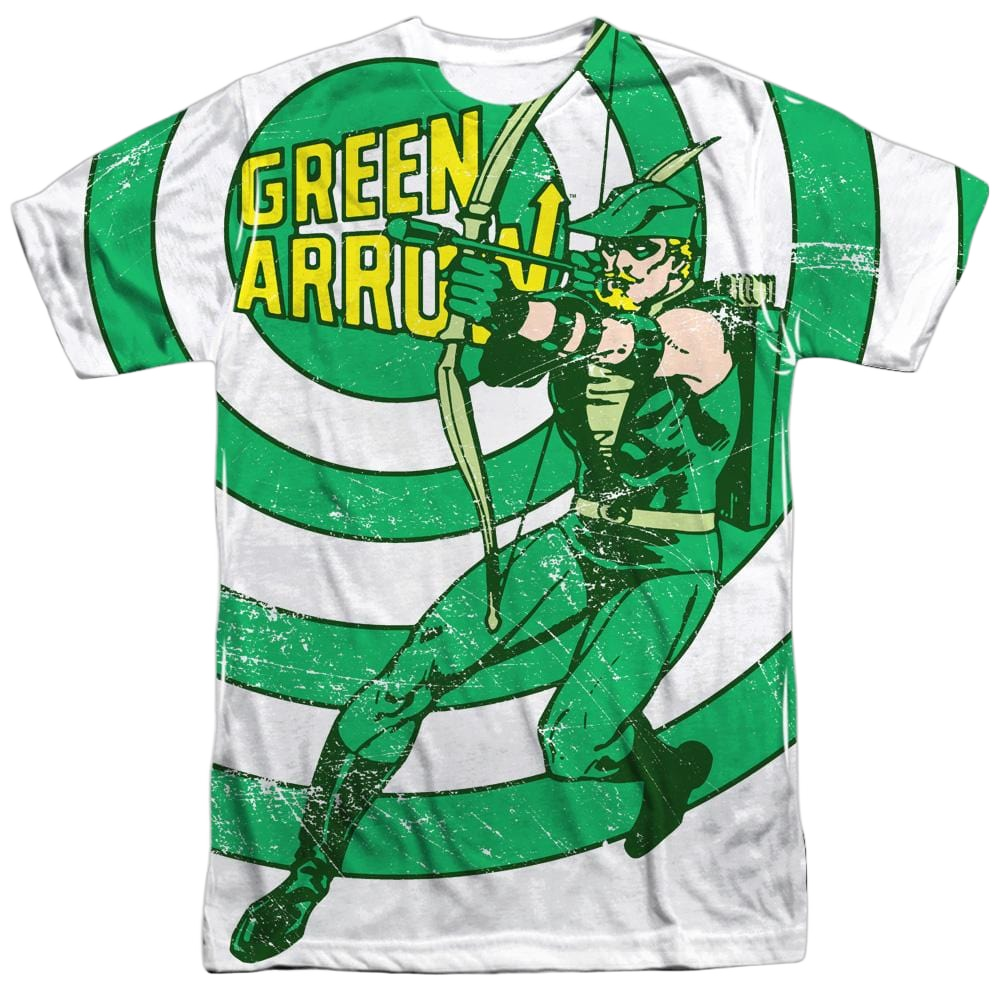 Green Arrow - Bullseye Adult All Over Print 100% Poly T-Shirt Men's All-Over Print T-Shirt Green Arrow
