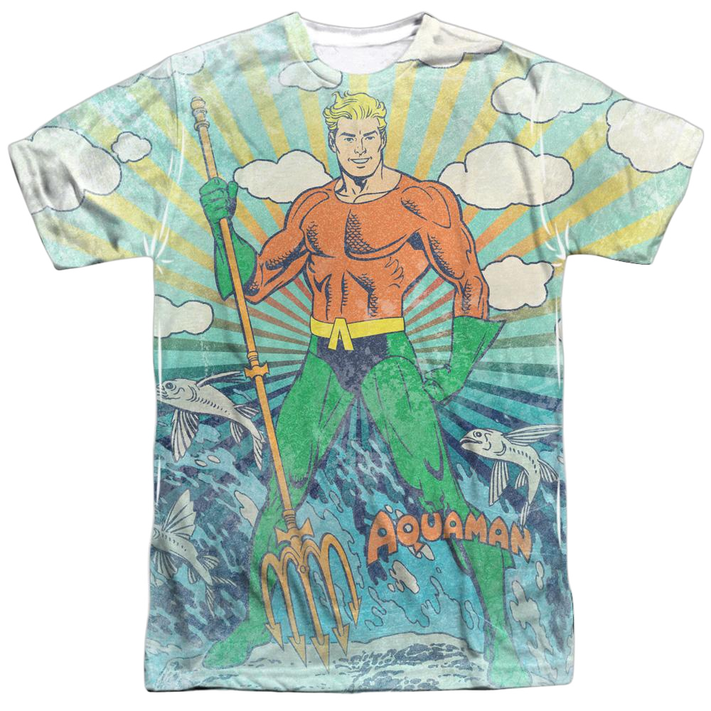 Aquaman- Sonar Adult All Over Print 100% Poly T-Shirt Men's All-Over Print T-Shirt Aquaman