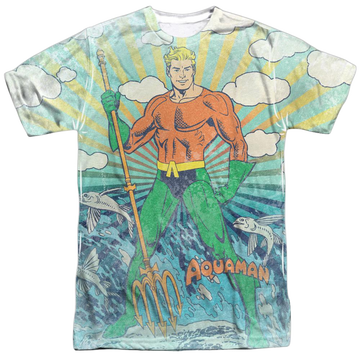 Aquaman- Sonar Adult All Over Print 100% Poly T-Shirt Men's All-Over Print T-Shirt Aquaman