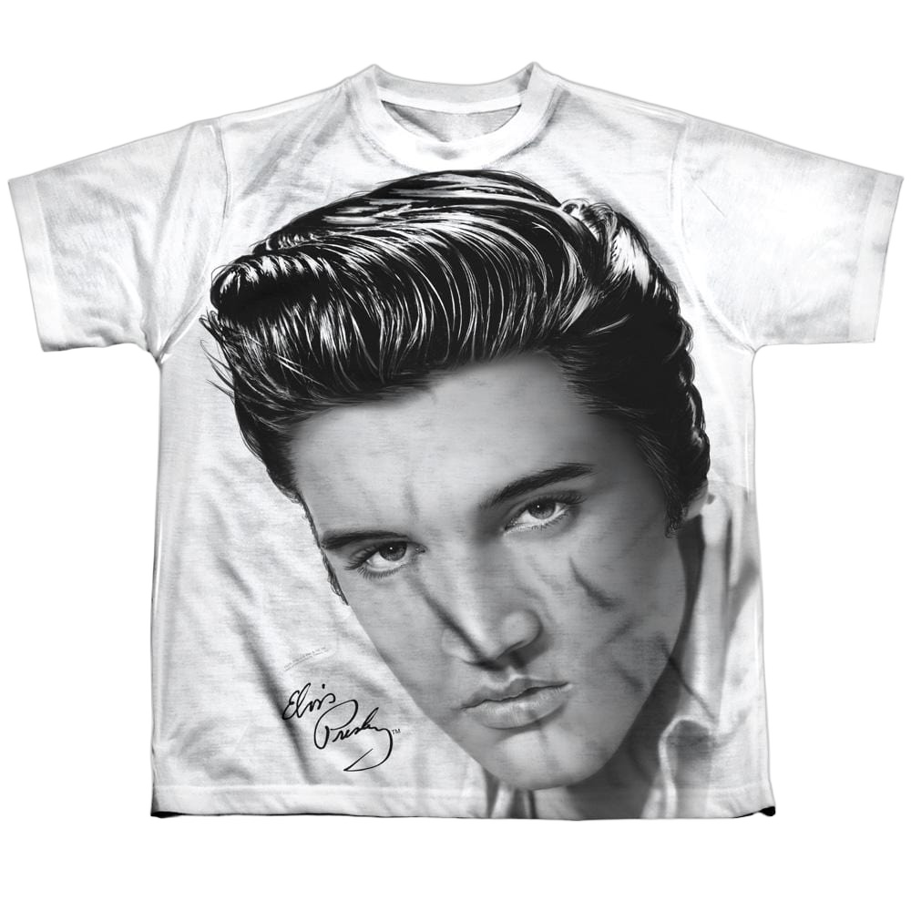 Elvis - Stare 2 Youth All Over Print 100% Poly T-Shirt Youth All-Over Print T-Shirt (Ages 8-12) Elvis Presley