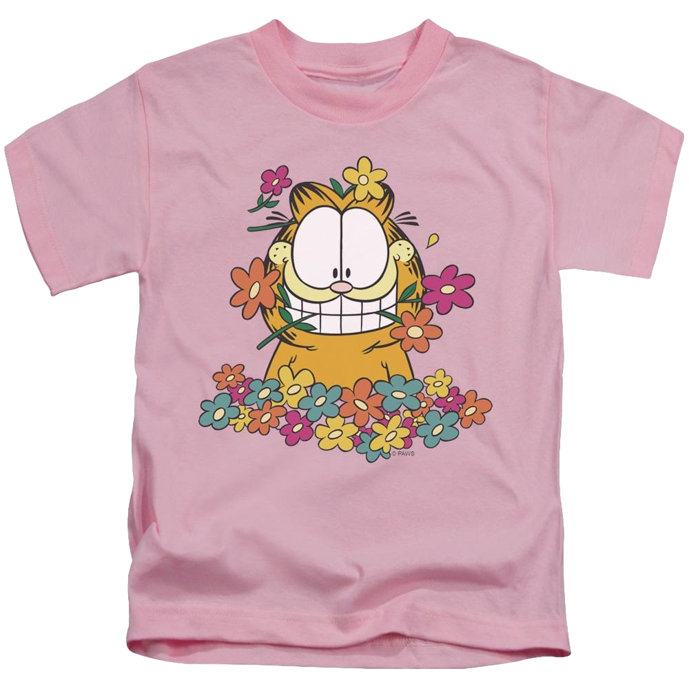 Garfield In The Garden - Kid's T-Shirt (Ages 4-7) Kid's T-Shirt (Ages 4-7) Garfield