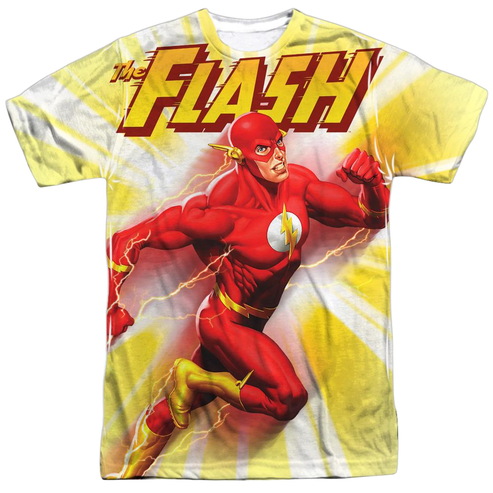 Flash - Motion Blur Adult All Over Print 100% Poly T-Shirt Men's All-Over Print T-Shirt The Flash