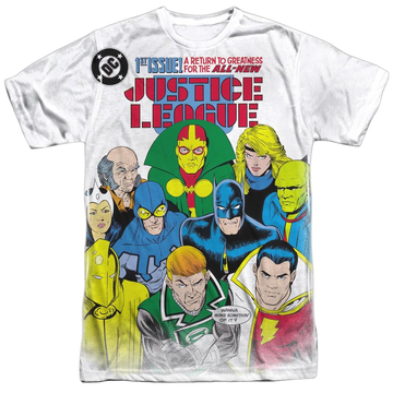 Justice League of America - Return To Greatness Adult All Over Print 100% Poly T-Shirt Men's All-Over Print T-Shirt Justice League