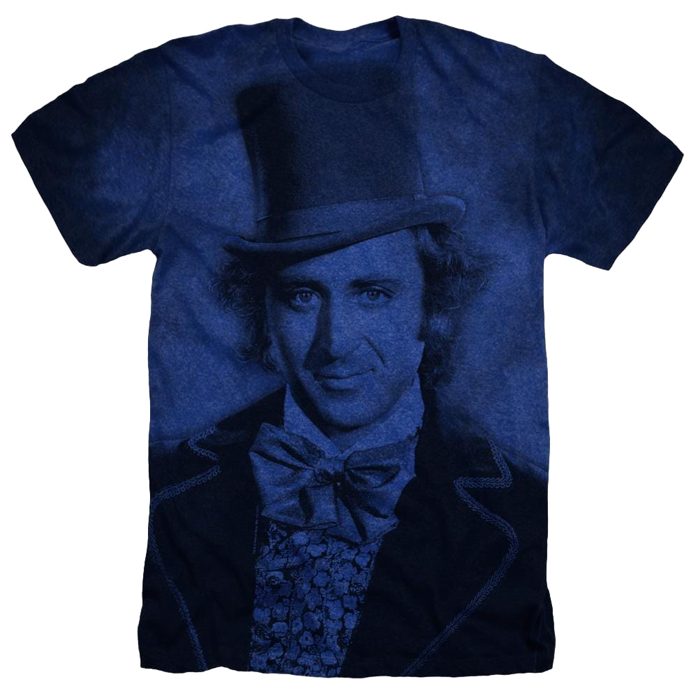 Willy Wonka And The Chocolate Factory Willy Wonka Adult Regular Fit Heather T-Shirt Men's All-Over Heather T-Shirt Willy Wonka and the Chocolate Factory
