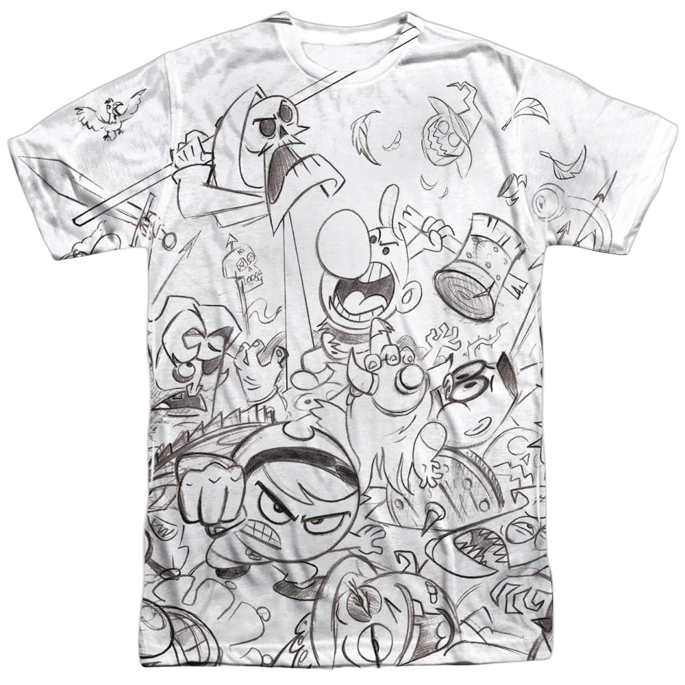 Grim Adventures of Billy & Mandy, The Brawl - Men's All-Over Print T-Shirt Men's All-Over Print T-Shirt The Grim Adventures of Billy & Mandy