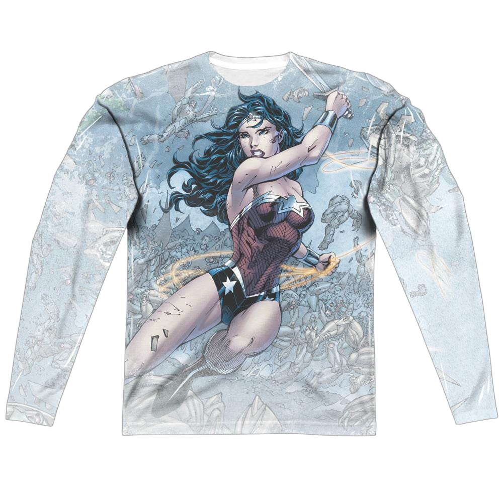 Wonder Woman Wonder Warrior - Men's All-Over Print Long Sleeve Men's All-Over Print Long Sleeve Wonder Woman