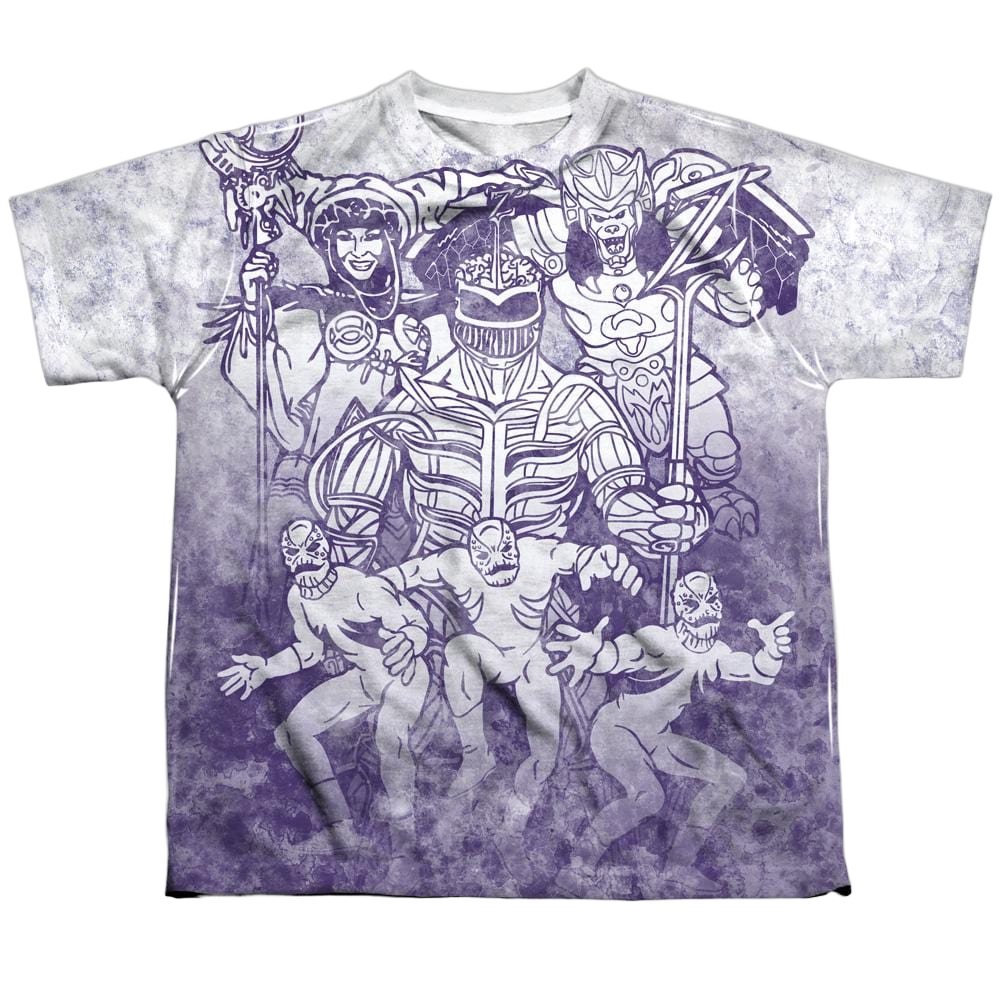 Power Rangers Baddies Sub - Youth All-Over Print T-Shirt Youth All-Over Print T-Shirt (Ages 8-12) Power Rangers