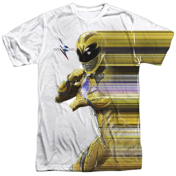 Power Rangers Movie Yellow Streak - Men's All-Over Print T-Shirt Men's All-Over Print T-Shirt Power Rangers