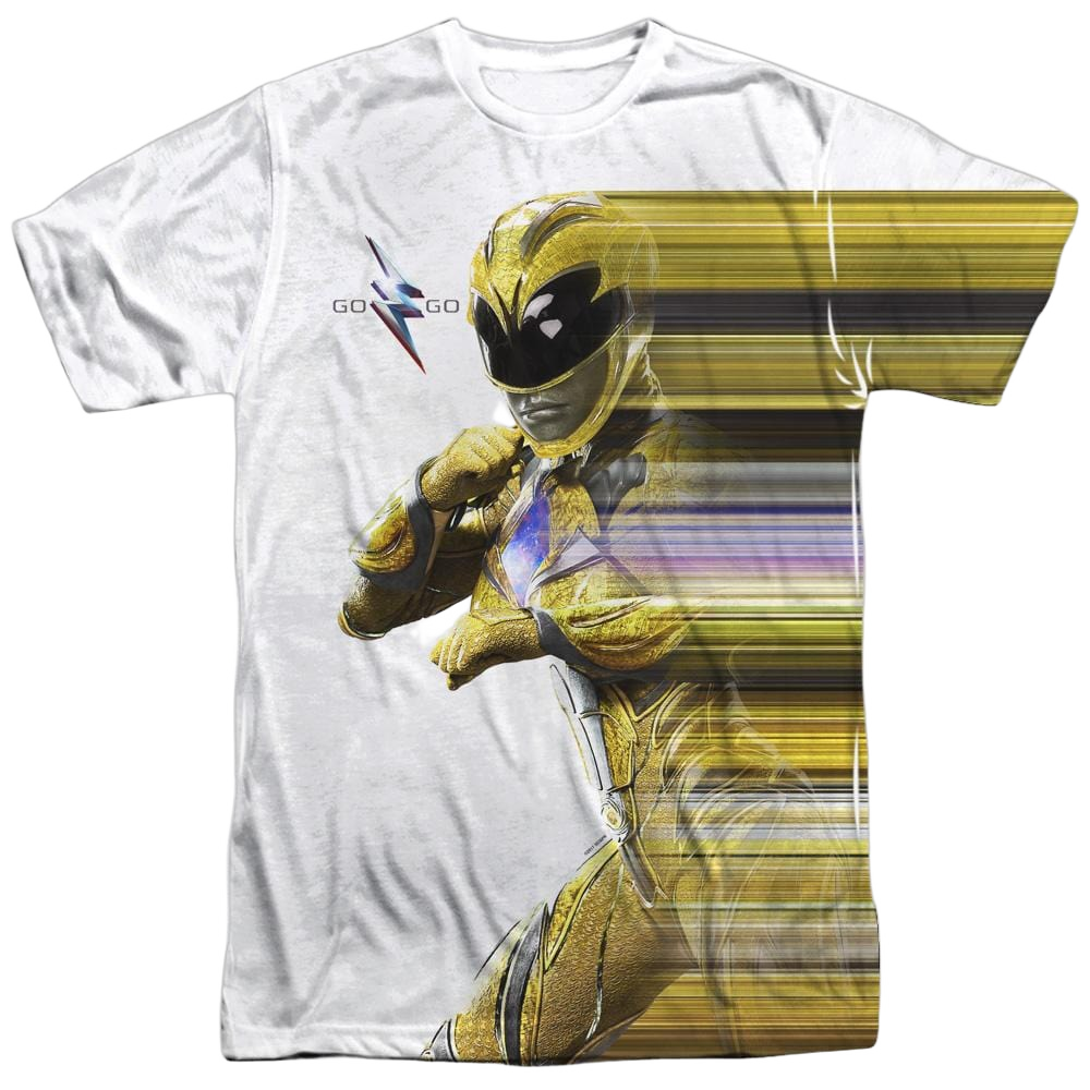 Power Rangers Movie Yellow Streak - Men's All-Over Print T-Shirt Men's All-Over Print T-Shirt Power Rangers