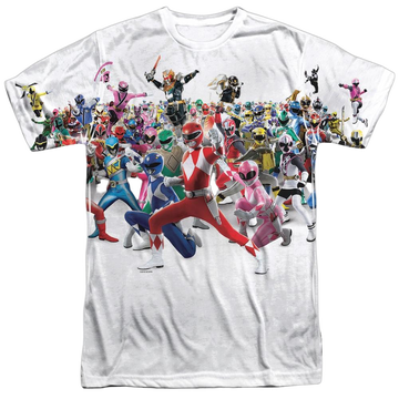 Mighty Morphin Power Rangers Ranger Overload - Men's All-Over Print T-Shirt Men's All-Over Print T-Shirt Power Rangers
