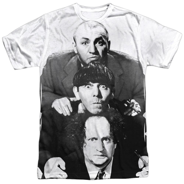 Three Stooges, The Three Stacked - Men's All-Over Print T-Shirt Men's All-Over Print T-Shirt The Three Stooges