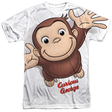 Curious George Hands In The Air - Men's All-Over Print T-Shirt Men's All-Over Print T-Shirt Curious George