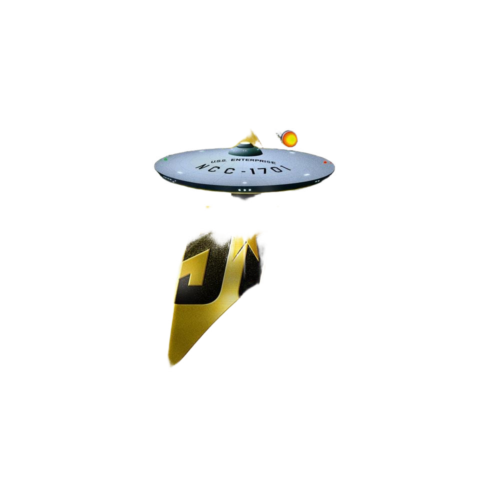 Star Trek The Original Series 50Th Ship (Front/Back Print) - Pillow Case Pillow Cases Star Trek