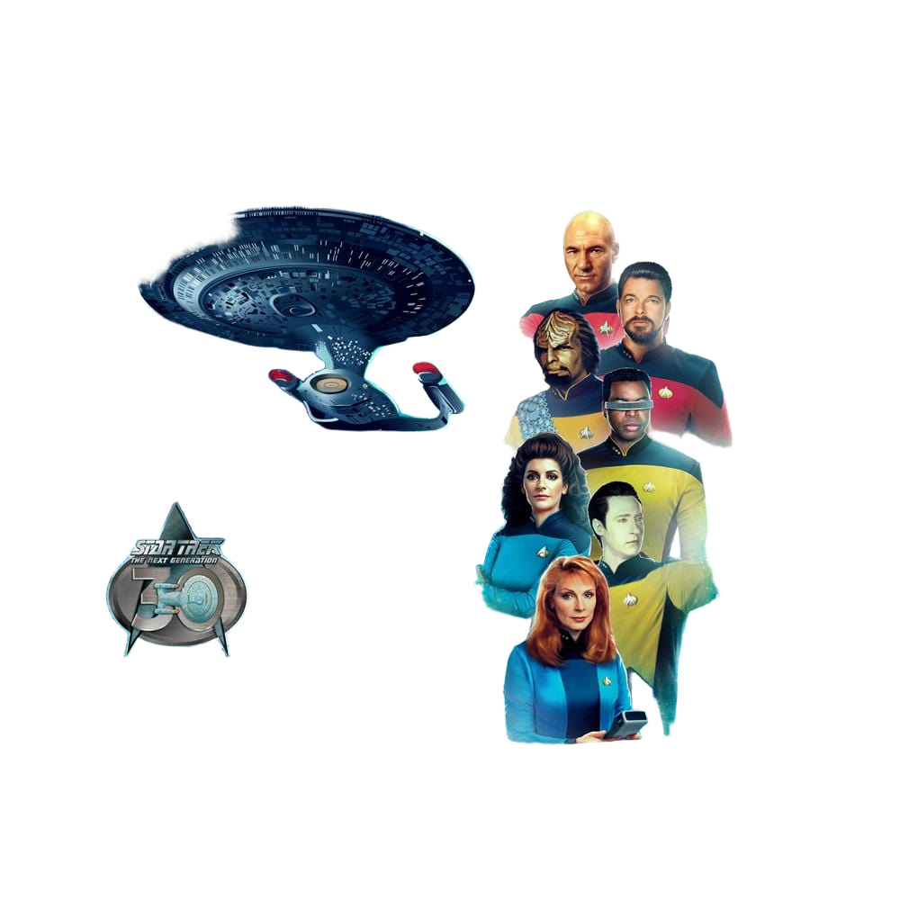 Star Trek The Next Generation 30 Crew (Front/Back Print) - Pillow Case Pillow Cases Star Trek