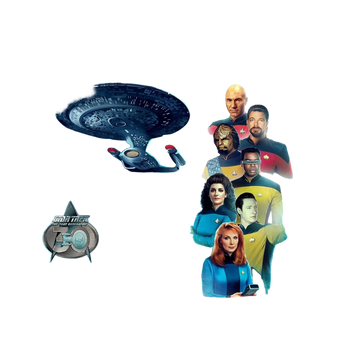 Star Trek The Next Generation 30 Crew (Front/Back Print) pillow case