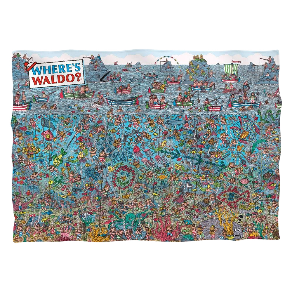 Where'S Waldo Sea Me (Front/Back Print) - Pillow Case Pillow Cases Where's Waldo