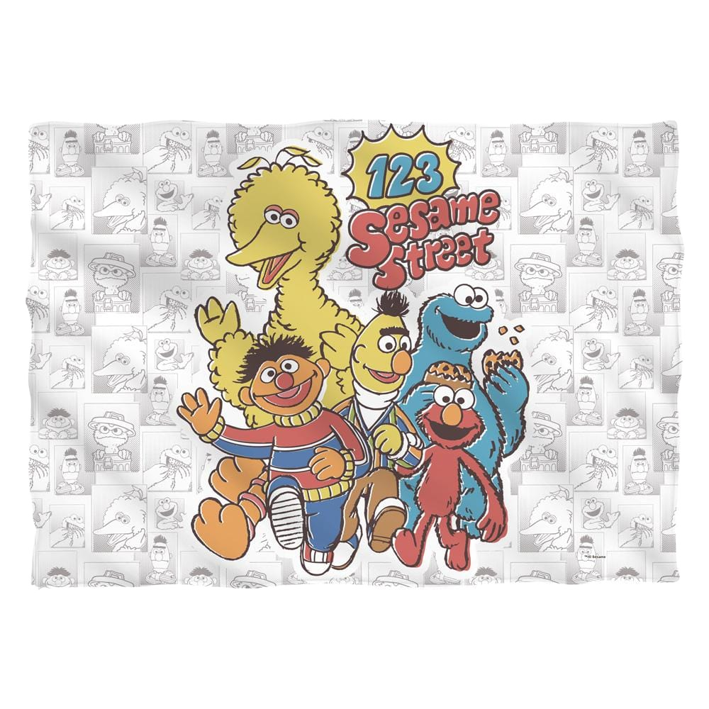 Sesame Street 123 Sesame Street (Front/Back Print) - Pillow Case Pillow Cases Sesame Street