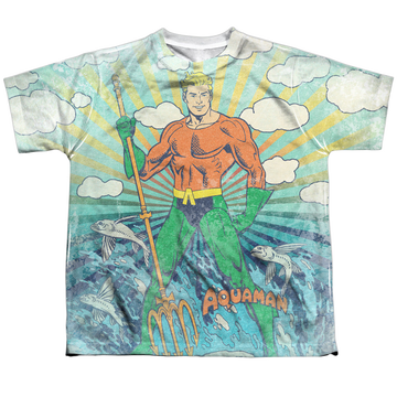 Aquaman Sonar youth all-over print t-shirt for ages 8 to 12
