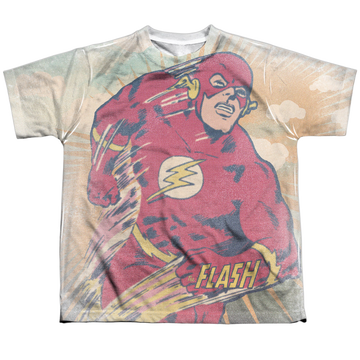 The Flash Daytime Run youth all-over print t-shirt for ages 8 to 12