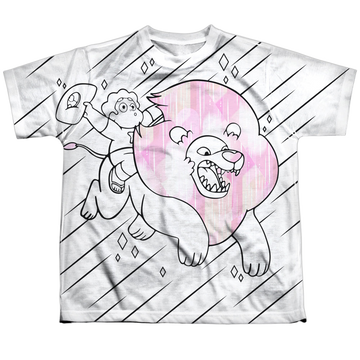 Steven Universe Stev And Lion youth all-over print t-shirt for ages 8 to 12