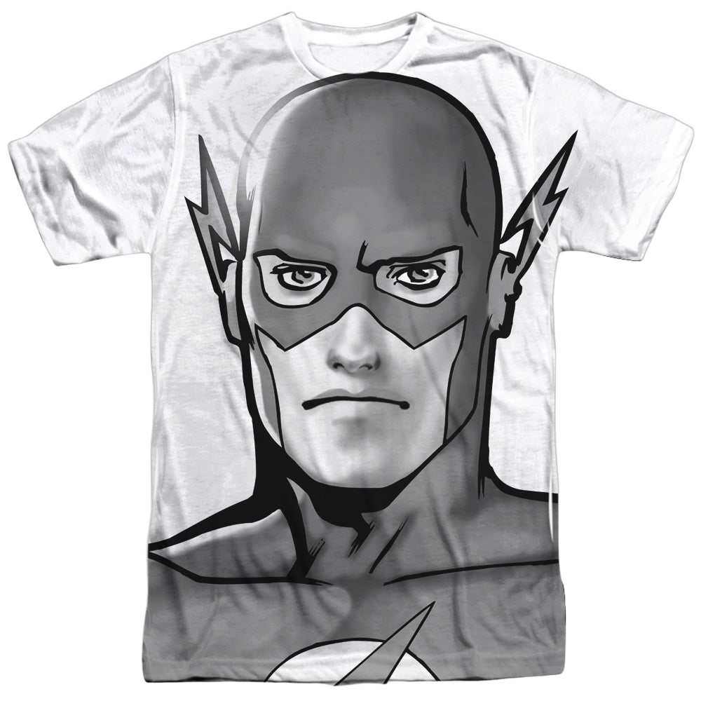 Flash, The Bw Flash Head - Men's All-Over Print T-Shirt Men's All-Over Print T-Shirt The Flash