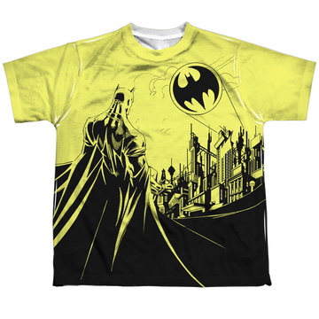 DC Batman Bat Signal - Youth All-Over Print T-Shirt Youth All-Over Print T-Shirt (Ages 8-12) Batman