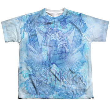 DC Batman Brooding - Youth All-Over Print T-Shirt Youth All-Over Print T-Shirt (Ages 8-12) Batman
