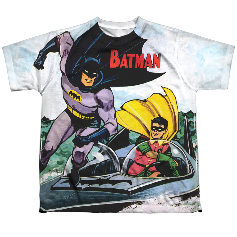 DC Batman Batboat - Youth All-Over Print T-Shirt Youth All-Over Print T-Shirt (Ages 8-12) Batman